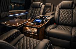 Vito VIP araç içi multimedya ekran ve aydınlatma detayları